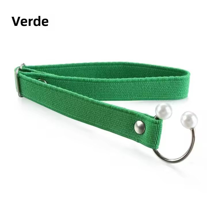 Cierre De Lazos Ajustable Para Zapatos De Tacón Alto Antideslizante Con Correa De Perla Anclaje De Cierre U Para Mujer - 1