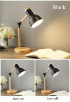 Lámpara De Mesa Creativa Nórdica Con Cabeza Giratoria LED Protección De Ojos Para Lectura Y Dormitorio Estilo Moderno Material Madera Y Hierro - details 8