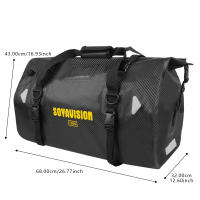 Bolsa De Motocicleta PVC Impermeable 20L 50/70L 100L Para Deporte Acuático Y Senderismo Kit De Viaje Con Mochila - details 8