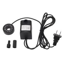 Bomba Sumergible 8W 600LPH IP68 Ultra Silenciosa Con Luz LED Colorida Para Pila Acuario Tanque De Peces 110V Enchufe De EE. UU. - details 0