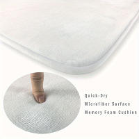 Alfombra De Lavandería Absorbente De Agua Negra Y Blanca Antideslizante Para El Hogar Decorativa Para Uso En Pared Puerta Baño Cocina - details 1