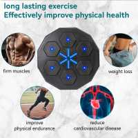 Máquina de boxeo musical inteligente con guantes de boxeo entrenador de boxeo montado en la pared Bluetooth compatible con equipos de boxeo para adultos y niños - details 5