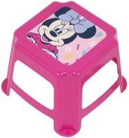 Arditex - Taburete bajo infantil apilable con dibujo MINNIE con asiento acolchado y con medidas de 27x27x21cm apto para baño, cocina, habitación, para interior o exterior - details 0