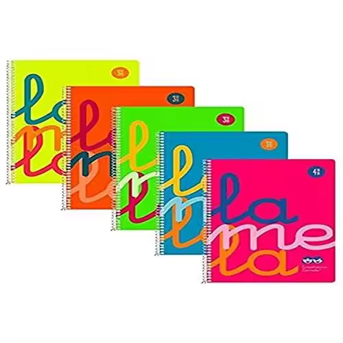 Lamela B07CKKGVF4, Bloc 1/4 Fluor PP 80 Hojas CuadrÃ­cula 90g, 3mm - 1