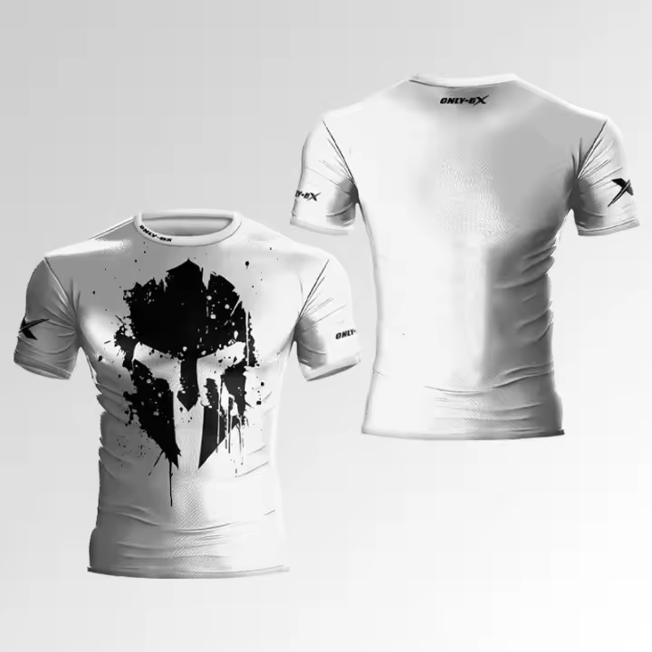 Camiseta De Hombre Con Diseño De Armadura 3D Para Gimnasio Y Ejercicio Cuello Redondo Manga Corta Transpirable Y De Alta Calidad - 1