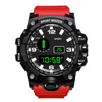 Reloj Deportivo Para Hombre YIKAZE LED Digital Multifuncional Militar Grande Impermeable Fitness Reloj Electrónico Con Pantalla Luminosa Resistente Al Choque - details 18