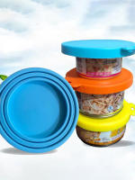 Tapa De Almacenamiento General Para Alimentos De Mascotas De Silicona Resistente a La Humedad Para Gatos Y Perros - details 3