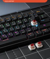 Teclado Mecánico Mini MUCAI MKA610 RGB USB Con Switches Rojos 61 Teclas Cableado Para Computadora Y Portátil Color Negro Puro - details 6