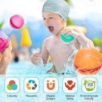 12 globos de agua reutilizables, autosellantes y magnéticos para niños y adultos. - details 0