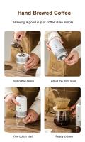 Molino De Café Eléctrico Portátil Con Carga USB Tipo C Cerámica Grinding Core Para Moler Granos De Café En Casa - details 6