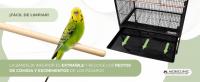 Jaula de pájaros NINFA Mobiclinic® Pets Ruedas de Transporte Frenos Apertura Superior Bandeja extraíble 8 Puertas Tamaño Grande 95x43x61.5 cm Comederos Bebederos Perchas de Descanso - details 4
