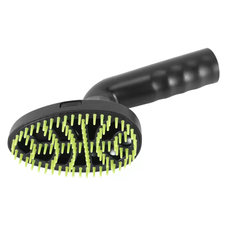 Cepillo de aseo para mascotas, aspirador de pelo suelto para cachorro, gato y perro, boquilla de limpieza, negro + verde - 1