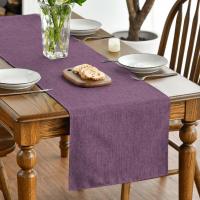 Camino de mesa morado, lavable, cocina, mesa de comedor, decoración interior, vacaciones, fiesta, decoración, 40 x 100 cm - details 0