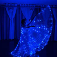 Alas De Hada LED Para Danza Colores De Mariposa Traje De Fiesta Para Niños Actuación En Escenario Danza Del Vientre Carnaval Prop De Fotografía - details 11