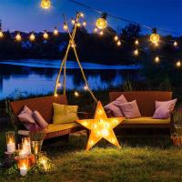 Cadena De Luces G40 De Tungsteno Para Patio Exterior 15M/50Pies 220V Conectables Lámpara Colgante Para Decoración De Jardín Porche Balcón Fiesta - details 10