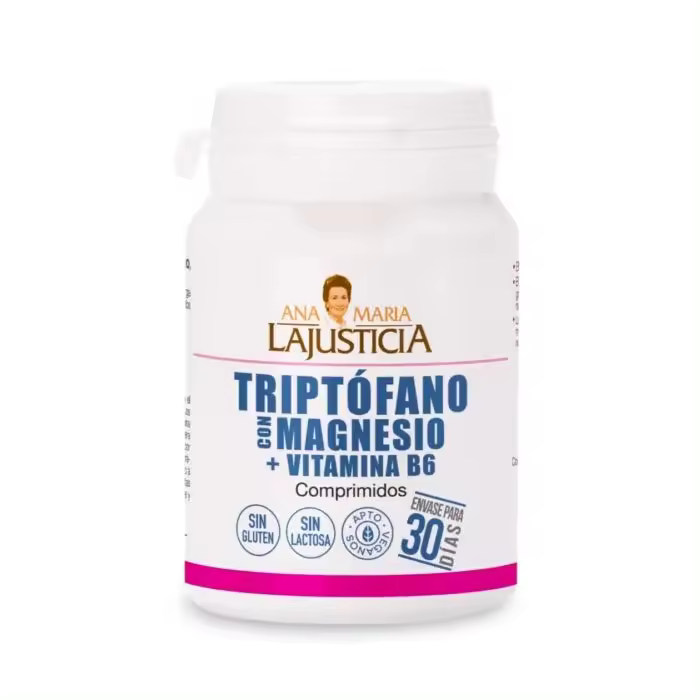 Ana Maria Lajusticia Triptófano con Magnesio y Vitamina B6 60 comprimidos | Apoyo al Equilibrio Emocional y Bienestar Mental - 1