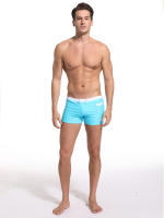 Pantalones De Baño Para Hombre Con Bolsillo Cremallera Y Secado Rápido Transpirables Traje De Baño Corto De Natación De Verano Con Encaje Interior - details 21