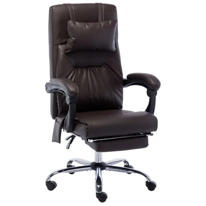 Silla de Masaje de Cuero Sintético Ergonómica - 1
