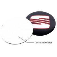 Banner - Embellecedor para llanta compatible con Seat 90 mm (4 uds) negro