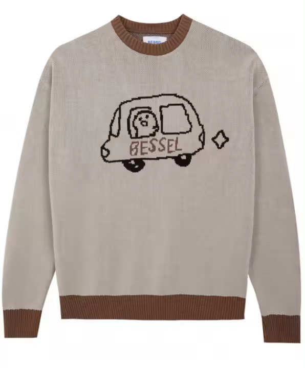 Jerséis Bessel Need Money Jersey Cream para hombre en color beige - 1