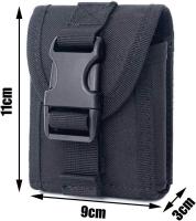 Bolsa táctica Molle, riñonera multimoción para hombre, riñonera, Bolsa para acampar, senderismo, al Aire Libre, Negro - details 0