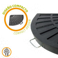Base para sombrilla en poliresina Aktive Garden triangular - details 3