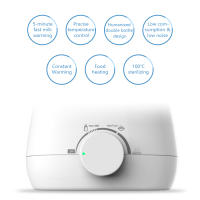 Calentador De Leche Para Bebé Con Estéril De Alimentos Control De Temperatura Precisa 5-Minuto Calentador Rápido Doble Material P.P. Libre De BPA PVC Latex Y Nitrosamina - details 1