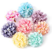 Cabezas De Flores Artificiales De Algodón Pura Seda Hydrangea 4cm Para Decoración De Hogar Boda Decoración De Matrimonio Accesorios De Coronas De Novia - details 10