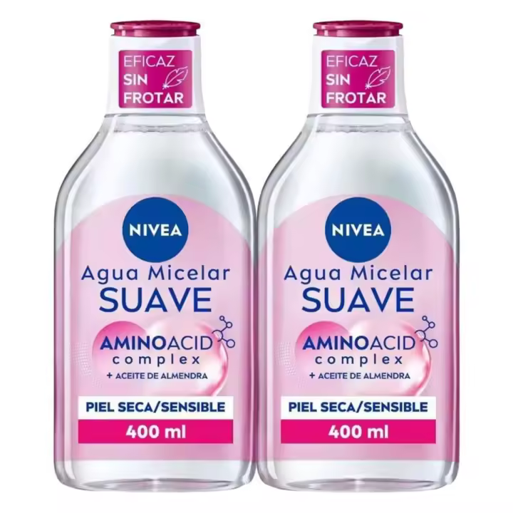 Duplo NIVEA Agua Micelar Piel Seca y Sensible 400ml - 1