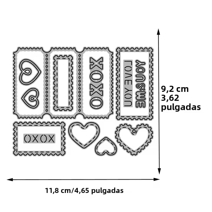 Cortadores De Metal Para Scrapbooking Decoración De Álbum De Fotos Y Papel Embossing DIY Stamps Frames Corte Y Enfoscado - 1