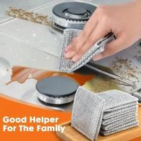 5-30pcs Paño De Limpieza Para Alambre Doble Cara Grueso Para Metal Plata Rags De Cocina Limpieza De Ollas Y Tazones Toallas Herramientas De Limpieza - details 5