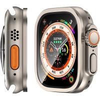 Protector De Pantalla De Vidrio Templado Para Apple Watch Ultra 49mm Anti-Arañazos HD Con Bumper Metálico Cubierta Completa Para Reloj IWatch Ultra 49mm - details 1