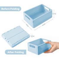 Cesta De Almacenamiento Plegable Para Escritorio De Dormitorio Ecológica De Plástico Para Libros Snacks Y Juguetes - details 7