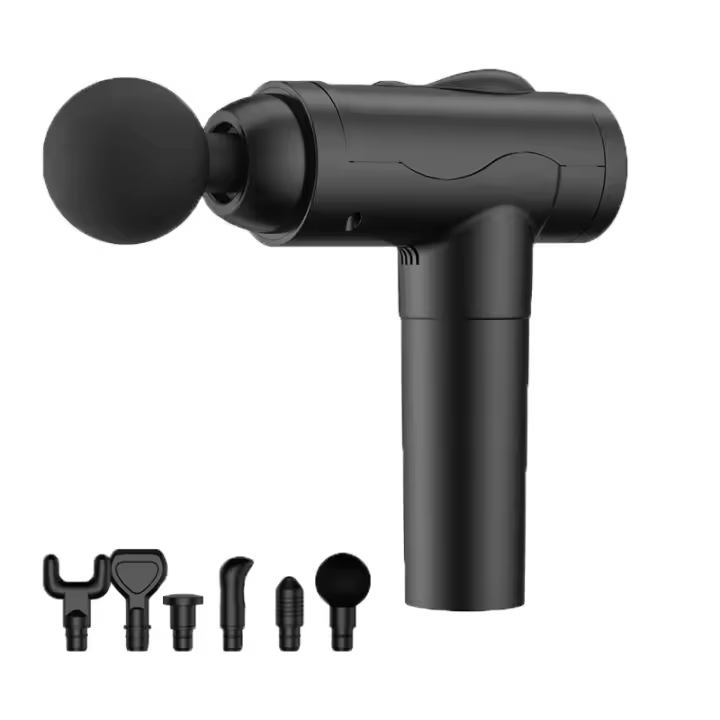 Pistola de masaje de alta frecuencia masajeador eléctrico para relajación muscular y terapia, 6 cabezales de masaje intercambiables, belleza y adelgazamiento - 1