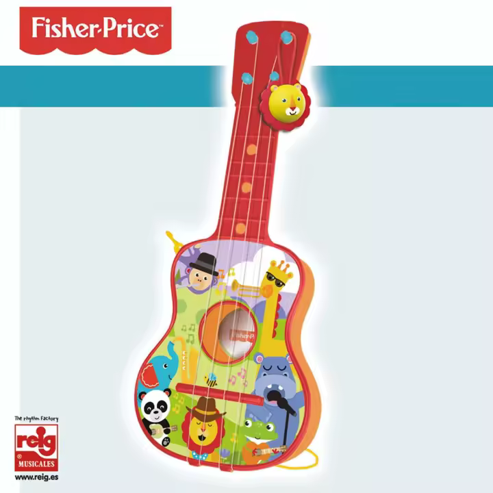 Guitarra 4 Cuerdas En Estuche Fisher Price (Reig 2725) - 1
