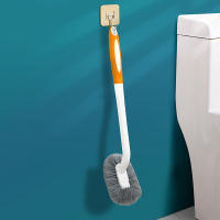 Cepillo De Limpieza Para Inodoro De Pared S-Curva Cabeza Flexible Accesorios De Limpieza Del Hogar Pelo Suave Herramientas De Limpieza - details 7