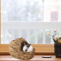 Nido de mascotas-Cama natural y Nedo de Hierba, Nido tejido para mascotas, Cama Tejida para mascotas Hierba y juegos para cobayas Chinchillas y Conejos - details 0