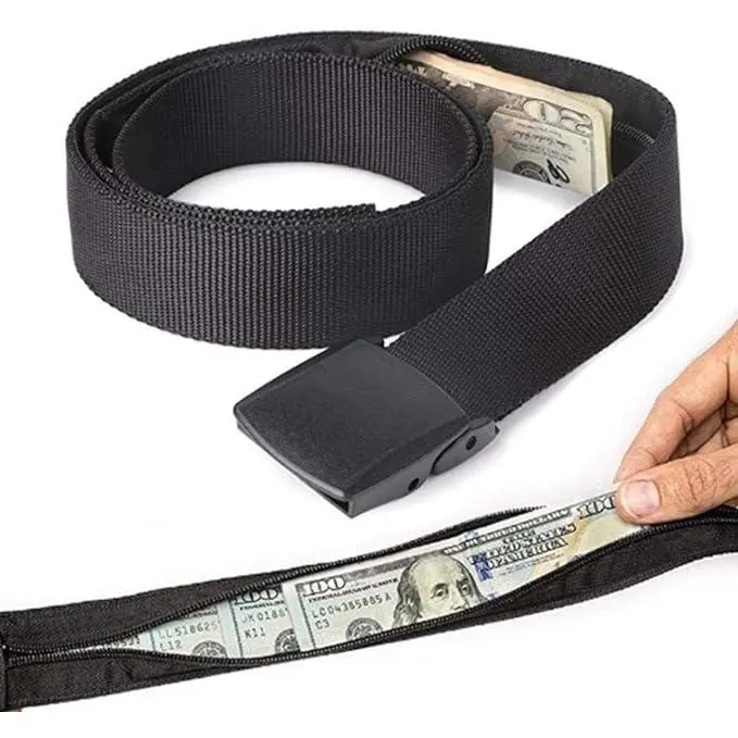 Cinturón de Seguridad de Viaje - Protección para Dinero Oculto y Pert - 1