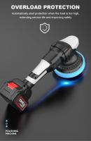 900W Cordless Car Polisher Machine Brushless Rechargeable Eccentric Polisher Wireless Car Polishing Waxing Machine Kit Tools - details 1