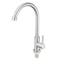 Stainless Steel Faucet Single Cold Water Faucet Bathroom Vertical Faucet Kitchen Water Faucet - details 2