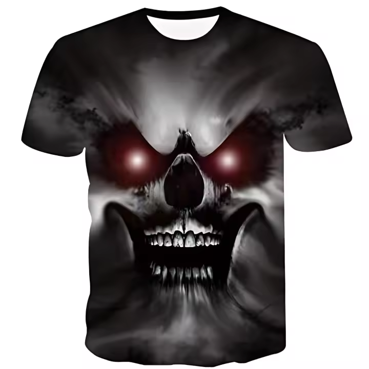 King Smith Camiseta de Póquer con Impresión 3D para Hombres - Tamaño Grande - 1