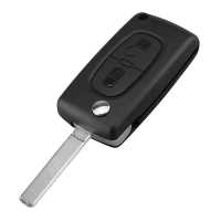 Ociodual Mando Llave 2 Botones Funda Carcasa CE0536 VA2 Key Case para Peugeot 206 207 306 307 308 407 607 806 Citroen C2 C3 C4 C5 C6 Flip - details 1