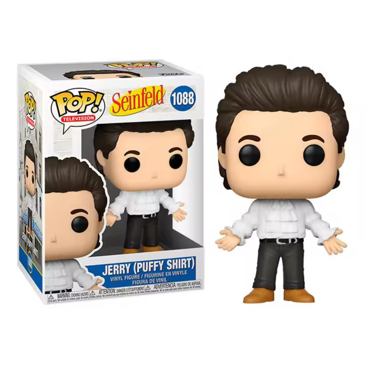 FUNKO POP! SEINFELD - JERRY (CAMISA CON VOLANTES), 54682, Nº1088, TIENDA CON LICENCIA OFICIAL - 1