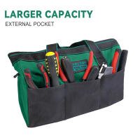 Bolsa De Herramientas AIRAJ De 13 Pulgadas Gran Capacidad De Apertura Superior Para Electricistas Carpinteros Y Fitters - details 6