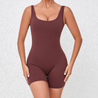 SSITO Mono Deportivo para Mujer, peleles, mono Deportivo para correr, entrenamiento de una Pieza para Yoga, Pantones cortos sin espalda, Pelele de Realce - details 1