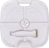 Base de Sombrilla Rellenable con Agua, Color Blanco, 44x44x15 cm, Capacidad de 20L, Ligera y Apta para Verano - details 0