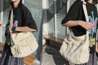 Bolso bandolera Grande type Hobo with multiples bolsos, Bolso de Lona para el hombre para Mujeres y Hombres - details 2