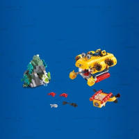 MOC Urban Serie De Aventura De Rescate En El Mar Exploración Oceánica Submarino De Bloques De Construcción Juguete Para Niños Regalo - details 3