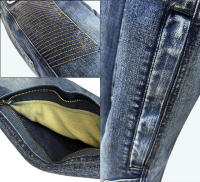Pantalones De Motocicleta Hithotwin Aramida Con Protección Kevlar Retro Para Hombres Pantalones De Moto Deportivos Y Racing En Negro - details 15