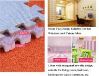 Tapete Educativo Para Bebés 1-24Pcs Alfombra De Juego Para Niños Espesor 30x30x1cm Material Sisal Diseño Plain Square - details 8